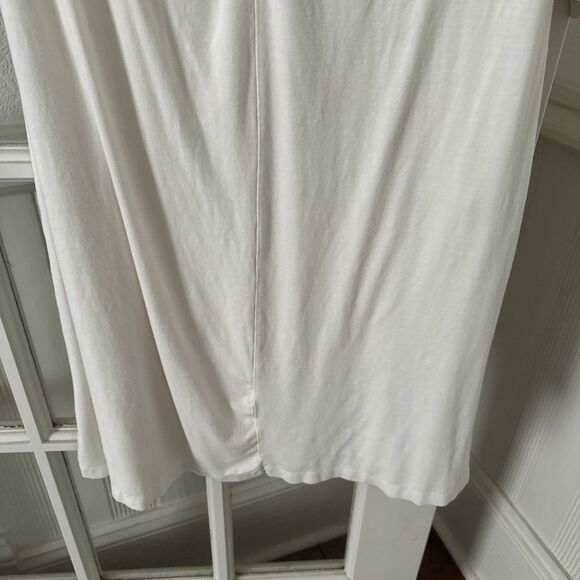 Beige Shift Dress Twist Front Fresh Produce Knee Length Womens Large USA Made - Picture 6 of 12